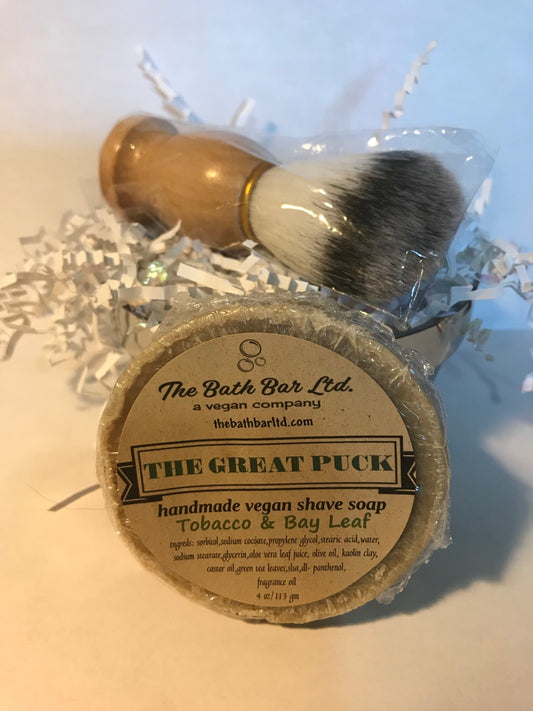 Shave Puck, Bowl and Brush Set image 0
